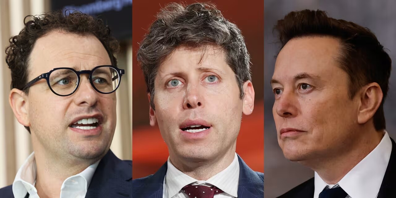 Dario Amodei, Sam Altman and Elon Musk